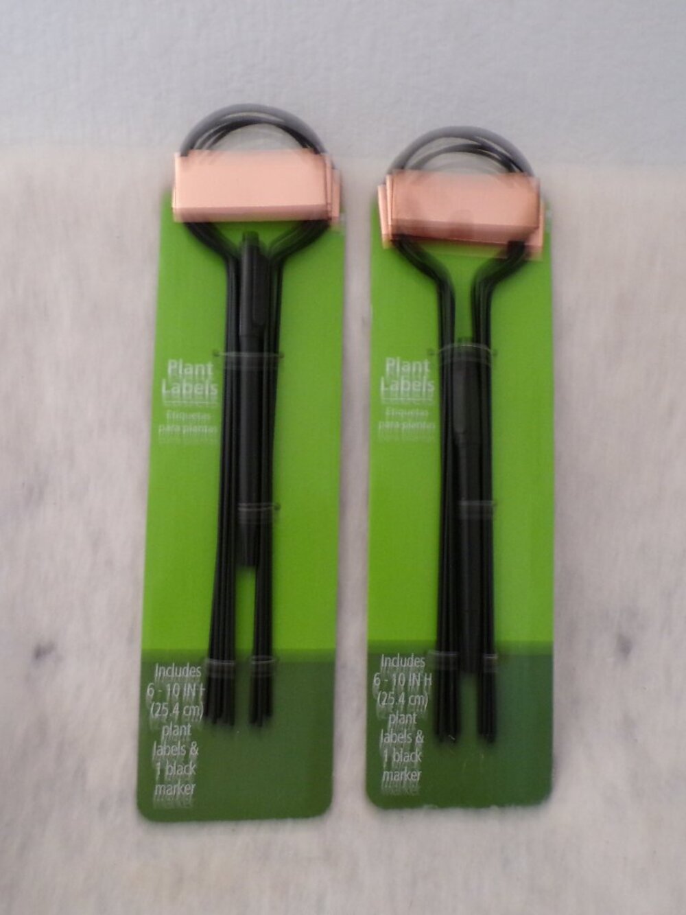 2 Packs of New Plant Labels + Marker Durable Metal Design Your Own